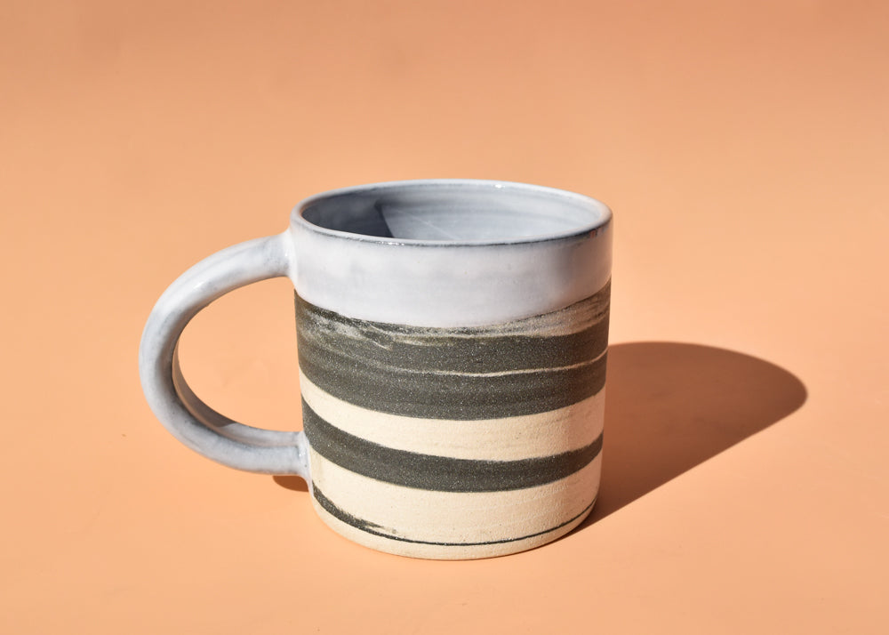 B&W Marble Mug