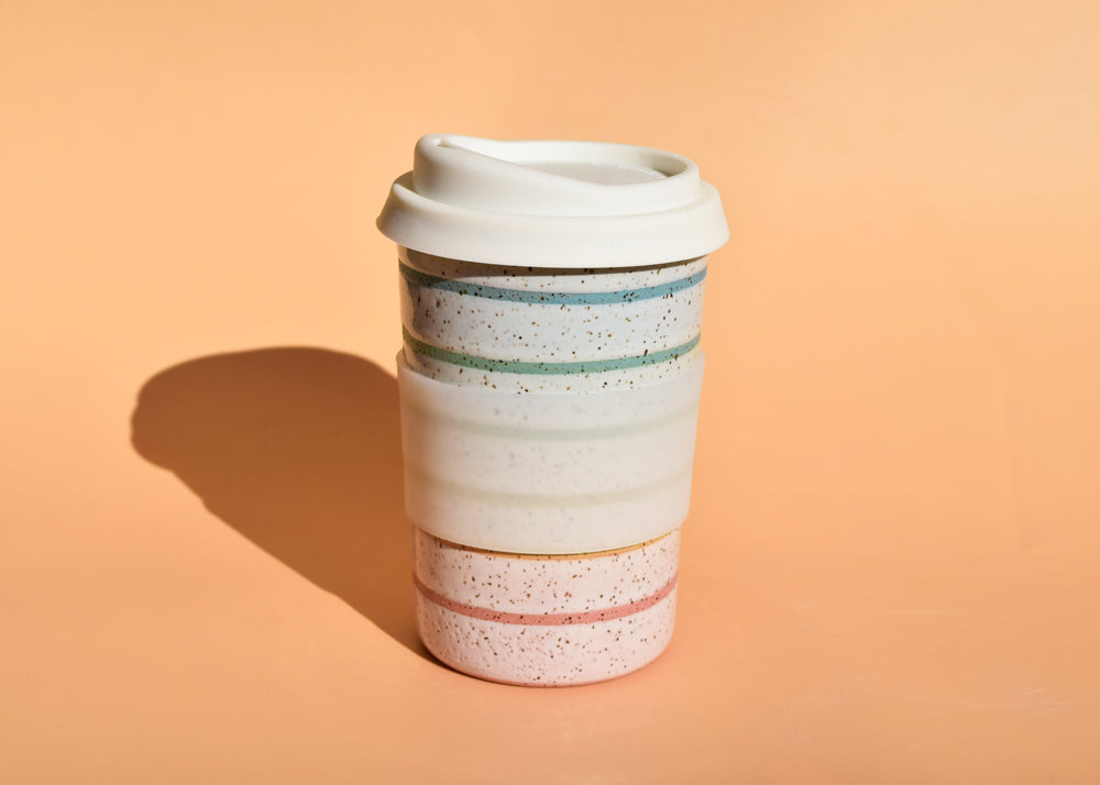 Rainbow Stripe Travel Cup