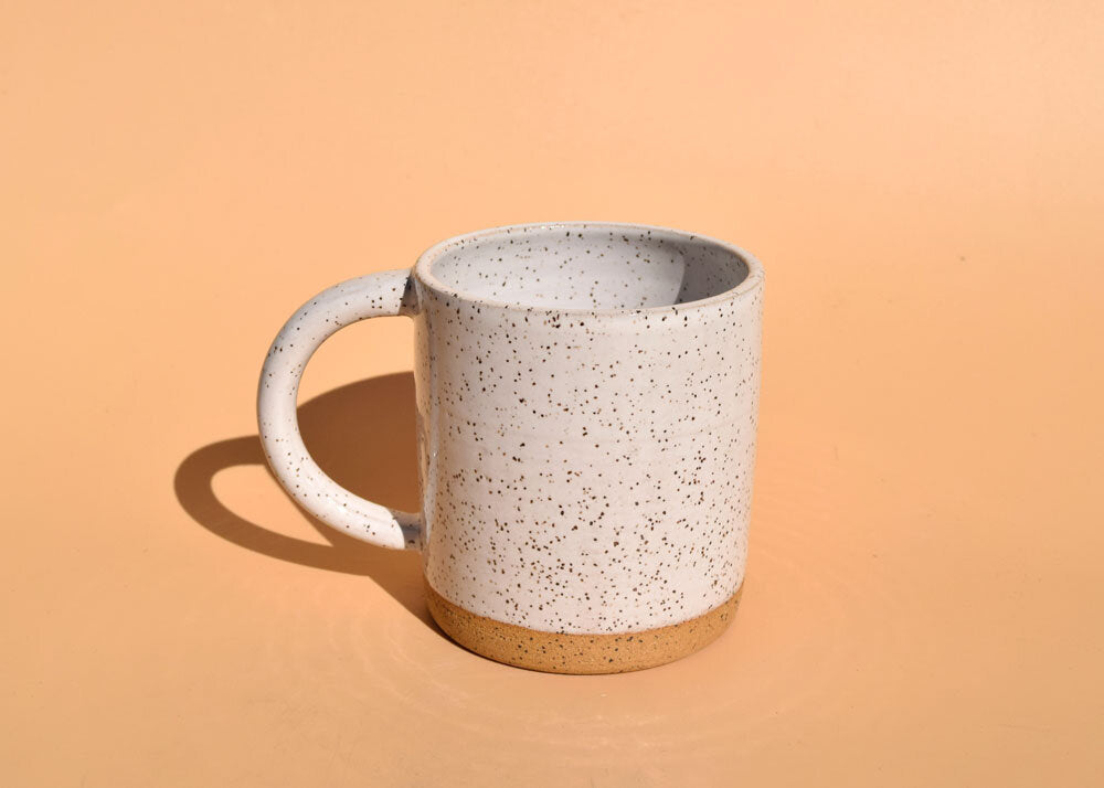 White Speckled Mug